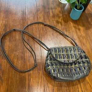 SHARIF Woven Leather Vintage CROSSBODY
